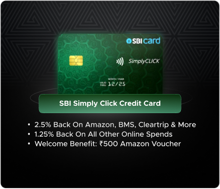 SBI Simply Click Credit Card - An entry level credit card designed for internet purchases!